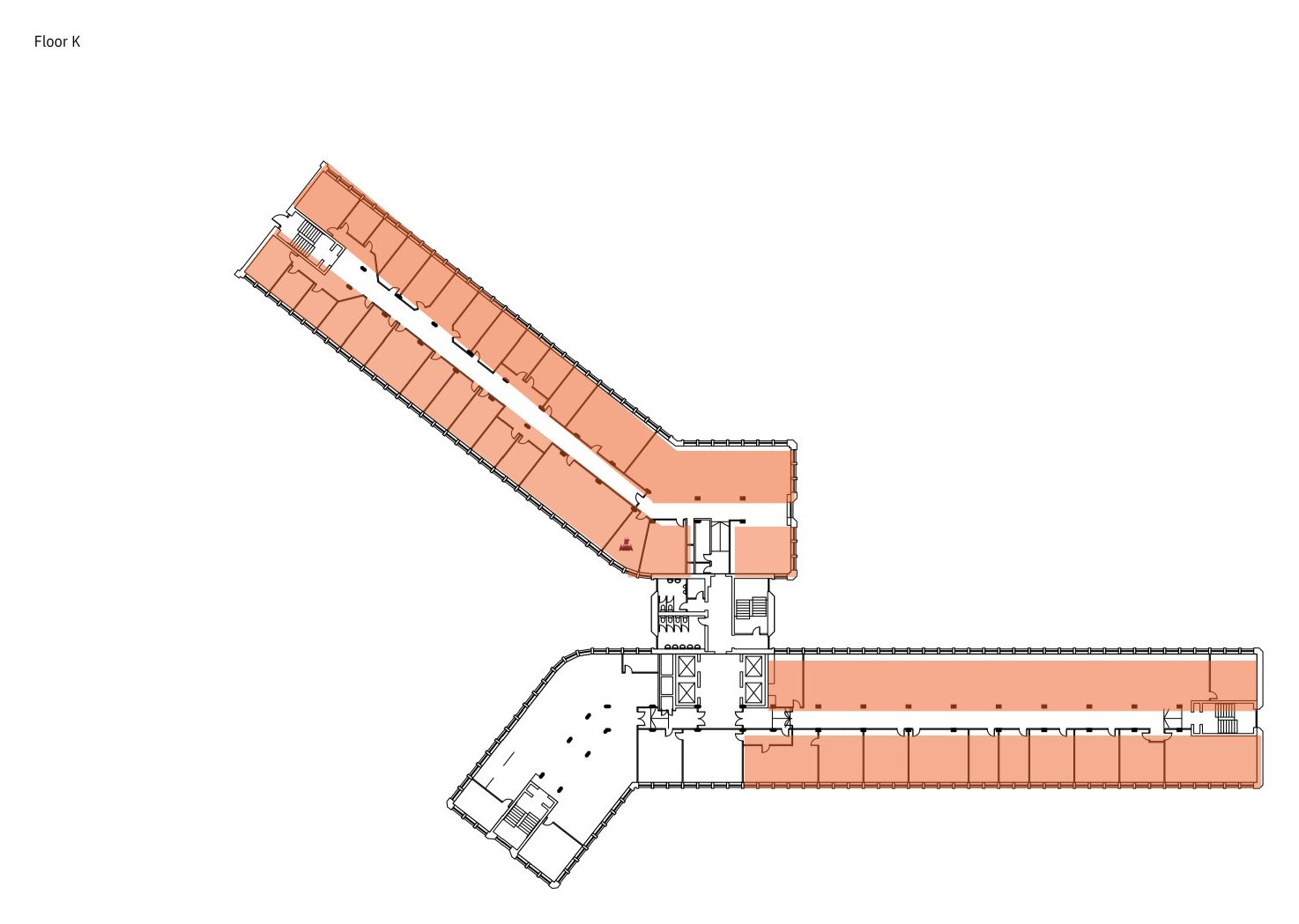 Level K floor plan, Argyle House